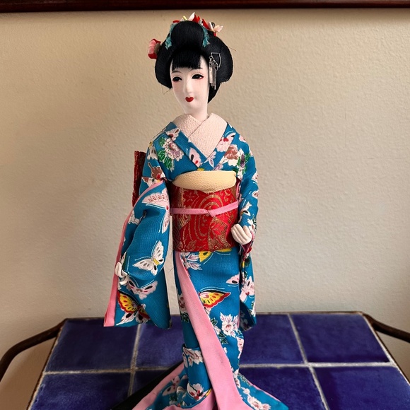 Hanayome Geisha Doll, Madame Butterfly by Nishi Doll Co. c1950 - Picture 11 of 11